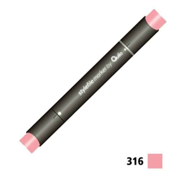 ماژیک طراحی 2 سر Quilo 316 Pastel Rose