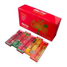 ست مداد و پاک کن میوه ای FACTIS 4+1 orange